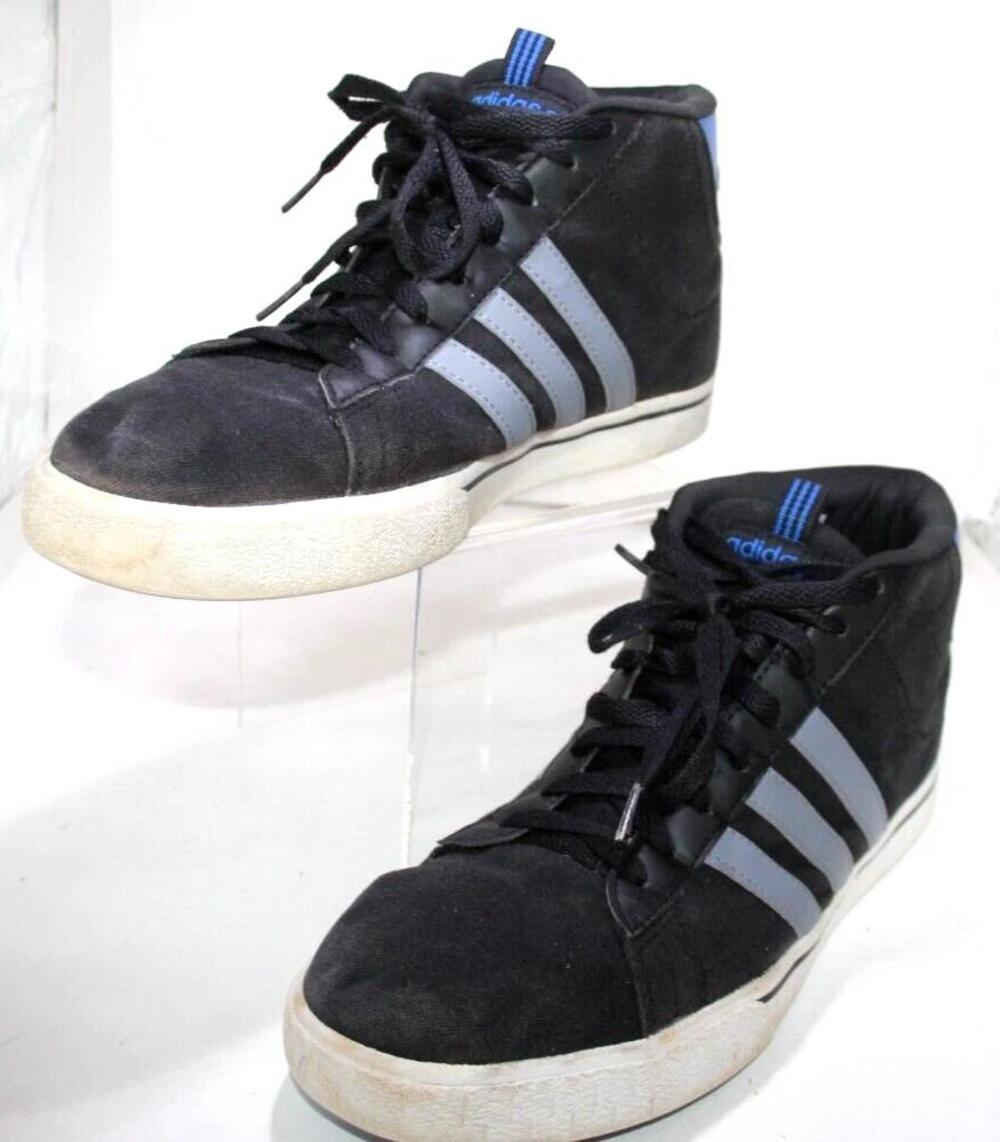 Adidas NEO Label Shoes Mens Size 13 Black Canvas High Top Casual Sneakers 48 EU